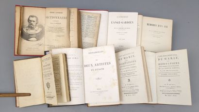 Un ensemble de 16 volumes du XVIIIe ou XIXe,...