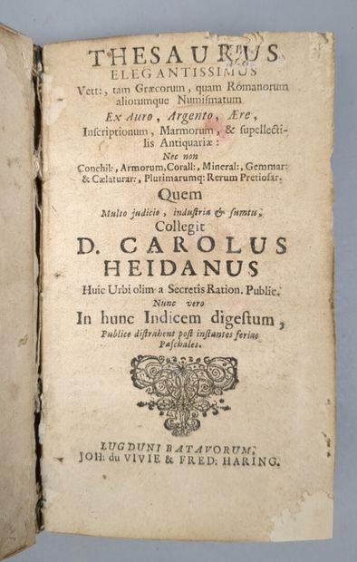 [Numismatique). HEINDANUS (Carolus). Thesaurus...