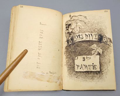[Manuscrit]. Choix de Poésies. (circa 1860)....