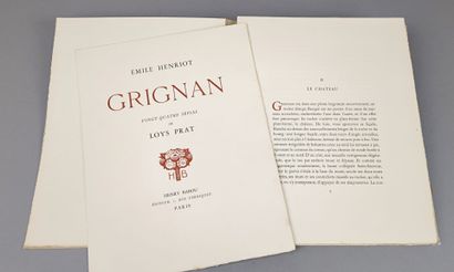 HENRIOT (Émile). GRIGNAN. Vingt-quatre sépias...