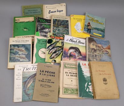 [Pêche]. Lot de 17 volumes:
1/ BURNAND (Tony)....