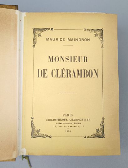 MAINDRON (Maurice) : Monsieur de Clérambon....
