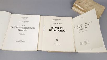 [Velay]. Réunion de 6 volumesbrochés:
1/...