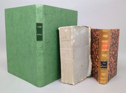 Lot de 3 importants ouvrages sur le droit...