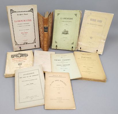 [Savoie]. 10 volumes de poésies:
1/ FONTAINE...