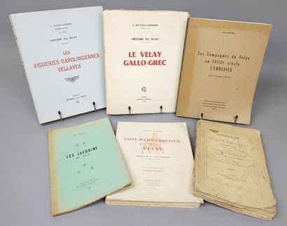 [Velay]. Réunion de 6 volumesbrochés:
1/...