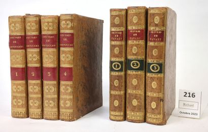 Un ensemble de 7 volumes in-16 bien reliés...