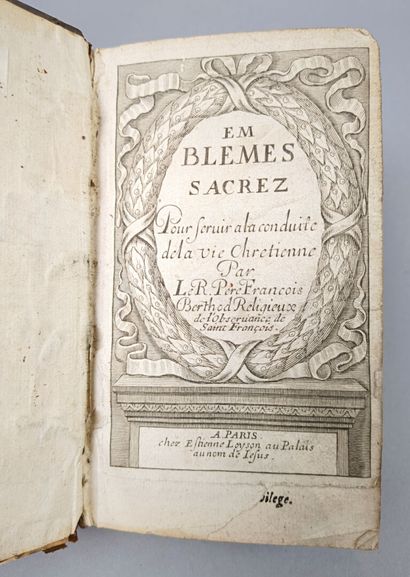 [Emblèmes]. BERTHOD (Père François). Emblèmes...