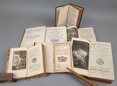 Un ensemble de 6 volumes reliés du XVIIIe...