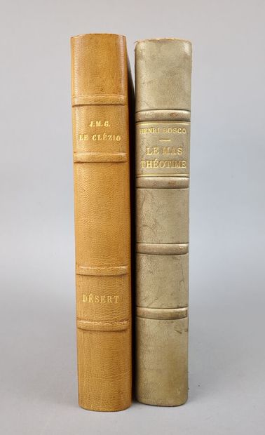 [Littérature]. Réunion de 2 volumes in-8...