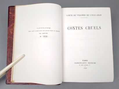 VILLIERS DE L'ISLE-ADAM (Auguste, de). Contes...