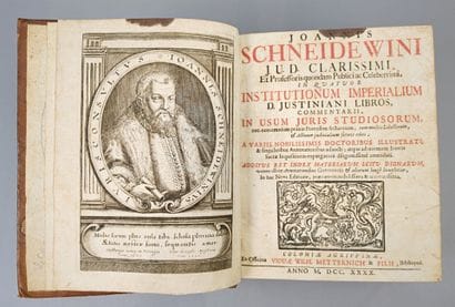 [Droit]. SCHNEIDEWEIN (Johann). Joannis Schneidewini...