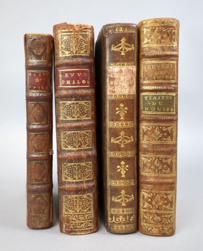 Un ensemble de 4 volumes reliés du XVIIIe...