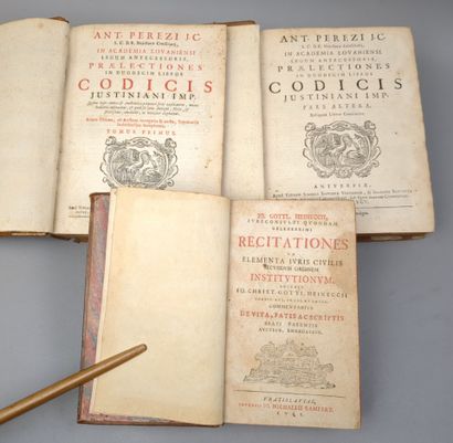 [Droit] [Code Justinien]. PEREZ (Antoine)....