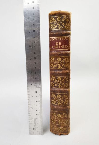 [Droit]. BOUTARIC (François, de). Les Institutes...