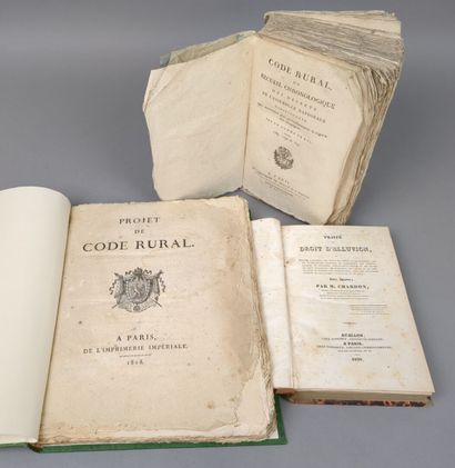 Lot de 3 importants ouvrages sur le droit...