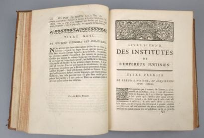 [Droit]. BOUTARIC (François, de). Les Institutes...