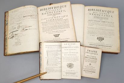 Lot de 3 ouvrages 18ème sur la banque, le...