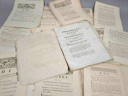 [Révolution Française]. Un fort lot de lois...