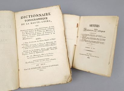 [Haute-Loire]. Réunion de 2 volumes brochés:

1/...