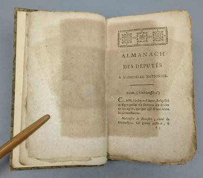 [Révolution Française]. Almanach des députés...