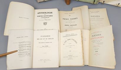 [Savoie]. 10 volumes de poésies:
1/ FONTAINE...