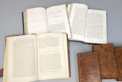 Lot de 4 ouvrages en 6 volumes 18ème et 19ème...