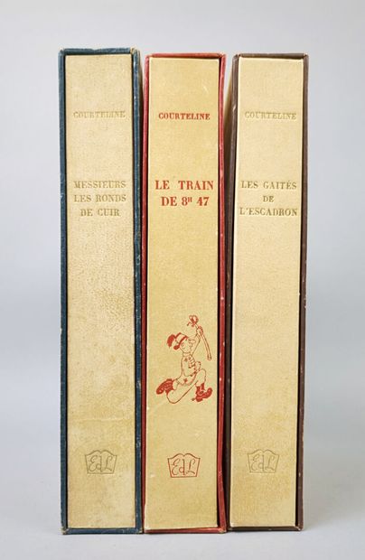 COURTELINE (Georges). Réunion de 3 volumes...