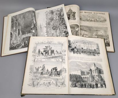 L'ILLUSTRATION. Réunion de 5 volumes in-folio,...