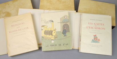 COURTELINE (Georges). Réunion de 3 volumes...