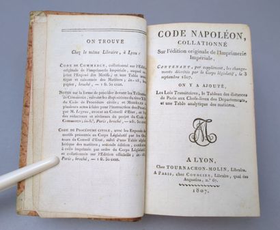 [Droit]. CODE NAPOLÉON, collationné sur l'édition...