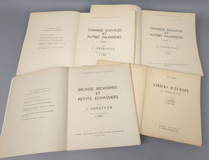 [Chasse]. Lot de 3 ouvrages en 4 volumes:
...