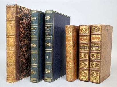Lot de 4 ouvrages en 6 volumes 18ème et 19ème...