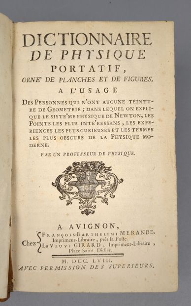 [PAULIAN (Aimé-Henri)]. Dictionnaire de physique...