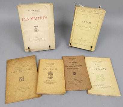 BARRES (Maurice). Ensemble de 6 ouvrages...