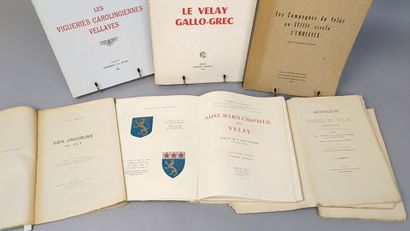 [Velay]. Réunion de 6 volumesbrochés:
1/...