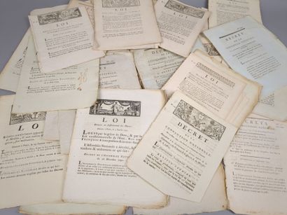 [Révolution Française]. Un fort lot de lois...