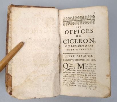 [Cicéron]. Les Offices de Cicéron ou les...