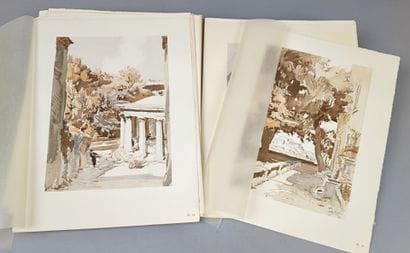 HENRIOT (Émile). GRIGNAN. Vingt-quatre sépias...