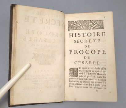 Histoire secrète de Procope de Césarée traduite...