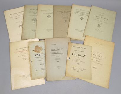 [Forez]. Réunion de 11 plaquettes rares:
1/...