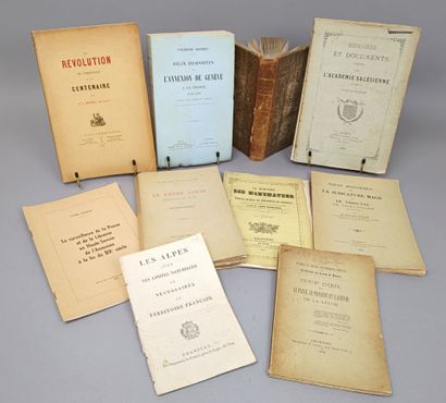 [Savoie]. Un ensemble de 10 volumes ou plaquettes...