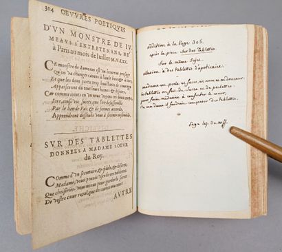 [PASSERAT (Jean)]. Recueil des oeuvres poétiques...