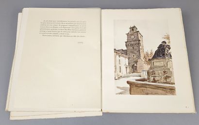 HENRIOT (Émile). GRIGNAN. Vingt-quatre sépias...