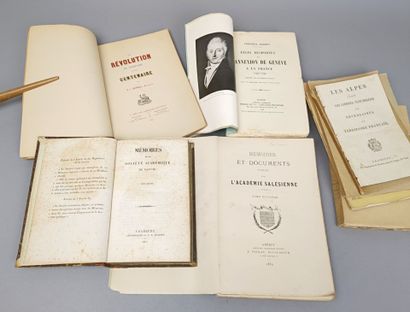 [Savoie]. Un ensemble de 10 volumes ou plaquettes...