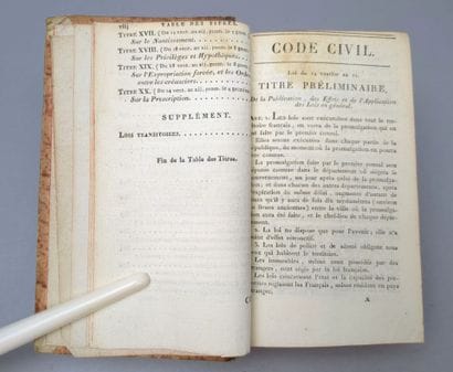 [Droit]. CODE NAPOLÉON, collationné sur l'édition...