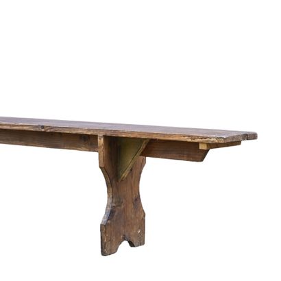 Deux bancs en bois naturel 
19ème siècle
H...