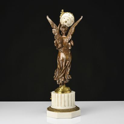 D'après Albert Ernest CARRIER BELLEUSE (1824-1887)
Pendule...