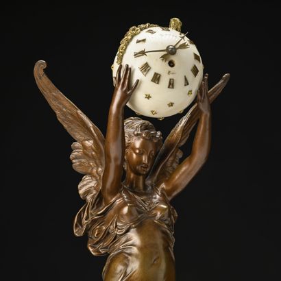 D'après Albert Ernest CARRIER BELLEUSE (1824-1887)
Pendule...