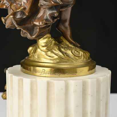 D'après Albert Ernest CARRIER BELLEUSE (1824-1887)
Pendule...